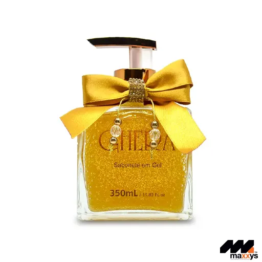 Sabonete em Gel com Glitter Dourado
